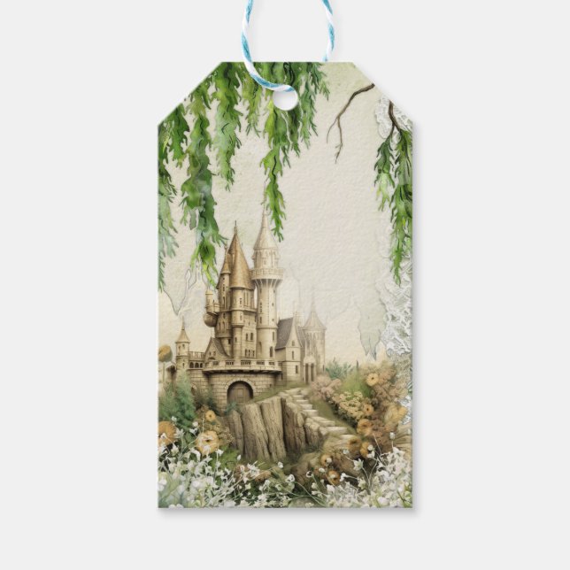 Enchanted Castle Fairytale Gift Märkre - Moss & Mo Presentetikett (Framsidan)