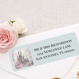 Enchanted Castle Fairytale Wedding Return Address Returadress Etikett