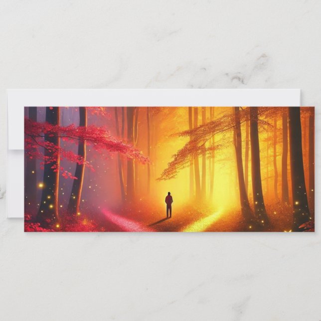 Enchanted Crossroads – Vibrant Autumn Forest Art P (Framsida)