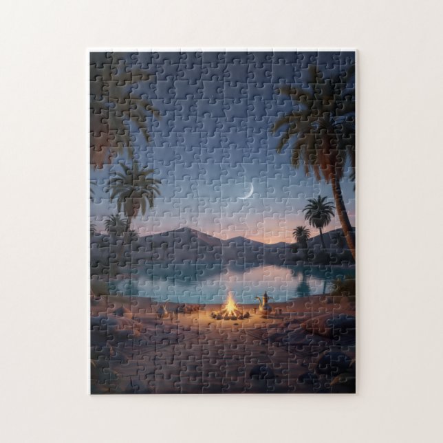 Enchanted Desert Oasis Night Puzzle Pussel (Vertikal)