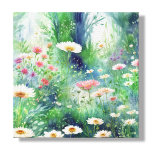 Enchanted Dreamy WildblomGarden Canvastryck<br><div class="desc">Förvandla ditt utrymme med det fantastiska skönheten i det här kanvastrycket för vibrerande blommigt. Den här teckningen fångar upp en drömd skogsscen med en mängd känsliga vilda blommor i nyans, rosa och rött. Blommorna blommar i en mjuk grönt, med solljusfiltrering genom, skapande en magisk och säker atmosfär. Samspelet mellan ljus...</div>