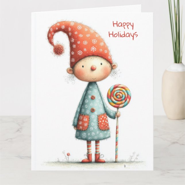 Enchanted Elf | North Pole Christmas Magic Kort (Framsida)