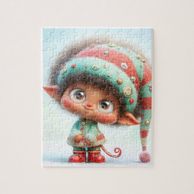 Enchanted Elf | North Pole Christmas Magic Pussel (Vertikal)