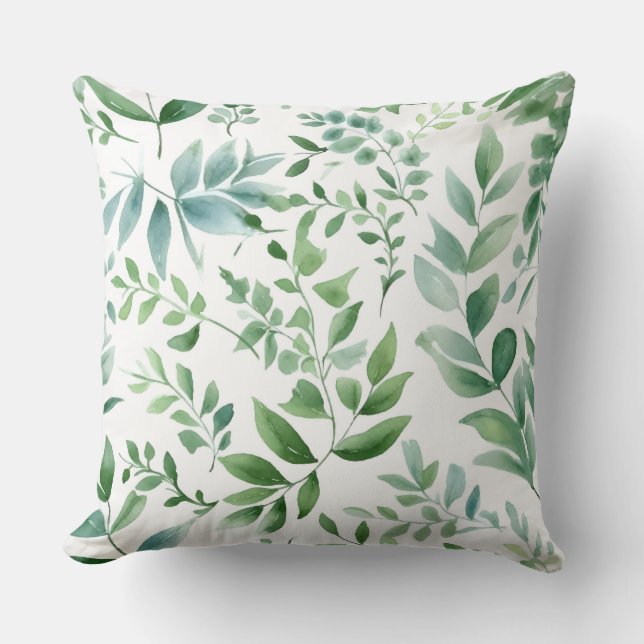 Enchanted Evergreen Ballet Botanical Kudde (Framsida)