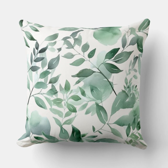 Enchanted Evergreen Ballet Botanical Kudde (Framsida)