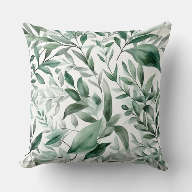 Enchanted Evergreen Ballet Botanical Kudde (Framsida)