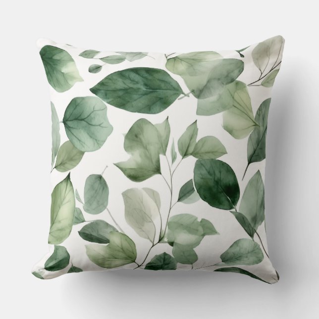 Enchanted Evergreen Ballet Botanical Kudde (Framsida)