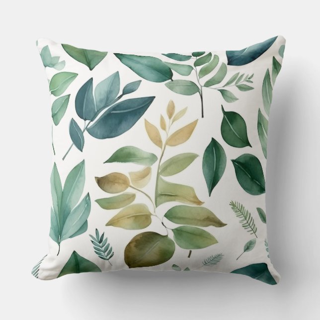 Enchanted Evergreen Ballet Botanical Kudde (Framsida)