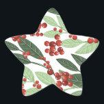 Enchanted Evergreen Botanical jul Stjärnformat Klistermärke<br><div class="desc">Vänd Evergreen Elegance jul ______________________________ ***Denna utformning ingår i en samling** ✨ Införande av "Echanted Evergreen Elegance: A Botanical jul Helgdag"! Förbered säsongens magi med min utsökta matris av modern och elegant helgdag, inspirerad av naturens tidslösa skönhet. Sprid glädje, kärlek, och gör denna jul till en verklig elegant och minnesvärd...</div>