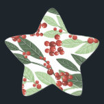 Enchanted Evergreen Botanical jul Stjärnformat Klistermärke<br><div class="desc">Vänd Evergreen Elegance jul ______________________________ ***Denna utformning ingår i en samling** ✨ Införande av "Echanted Evergreen Elegance: A Botanical jul Helgdag"! Förbered säsongens magi med min utsökta matris av modern och elegant helgdag, inspirerad av naturens tidslösa skönhet. Sprid glädje, kärlek, och gör denna jul till en verklig elegant och minnesvärd...</div>