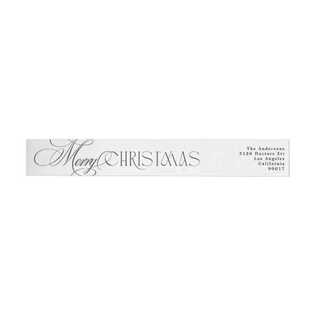 Enchanted Evergreen Elegance jul Etikettband (Individual)