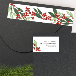 Enchanted Evergreen Elegance jul Etikettband