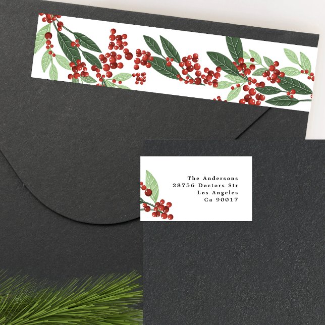 Enchanted Evergreen Elegance jul Etikettband (Skapare uppladdad)