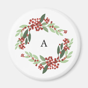 Enchanted Evergreen Elegance jul Magnet