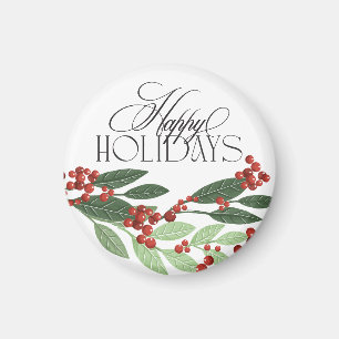 Enchanted Evergreen Elegance jul Magnet