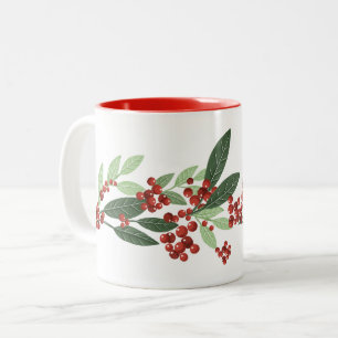 Enchanted Evergreen Elegance jul Två-Tonad Mugg