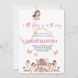 Enchanted Fairy Baby Shower Inbjudningar
