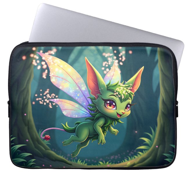 Enchanted Fairy Critter – Magical Forest Sprite  Laptop Fodral (Framsidan)