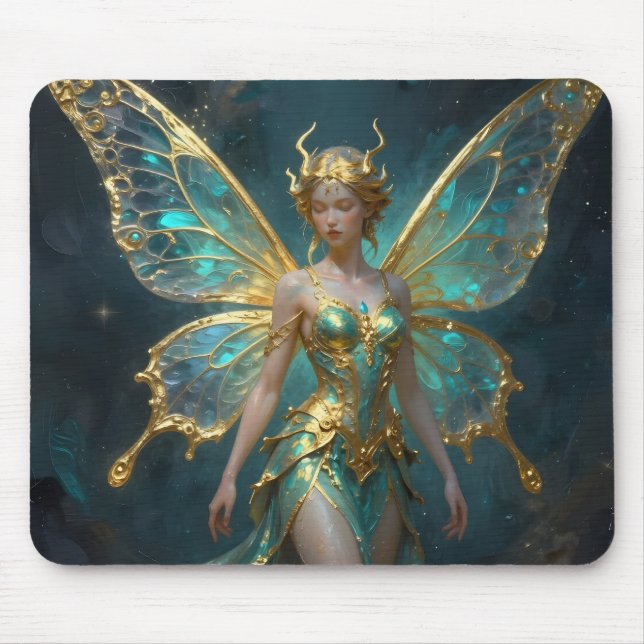 Enchanted Fairy in Gold and Turquoise  Musmatta (Framsidan)