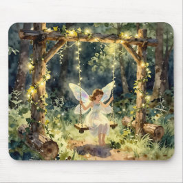 Enchanted Fairy on a Swing in a Magical Forest Musmatta