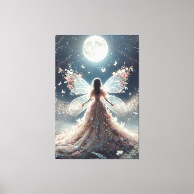 "Enchanted Fairy Realm" Canvastryck (Framsida)