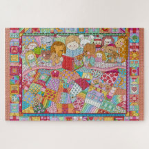 Enchanted Fairy Tale Kaleidoscope Quilt jigszawa
