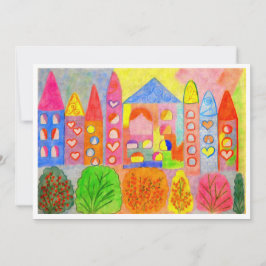 Enchanted Fairy Tale Town Invitation Inbjudningar