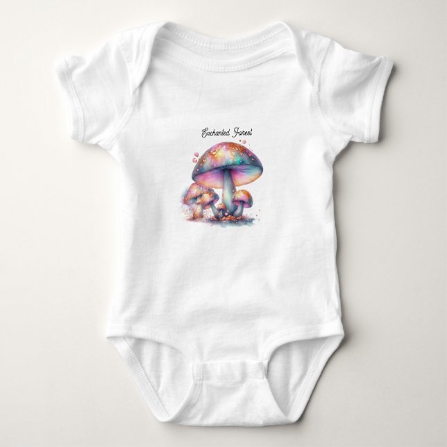 Enchanted Fairytale Garden Mushroom T Shirt (Framsida)