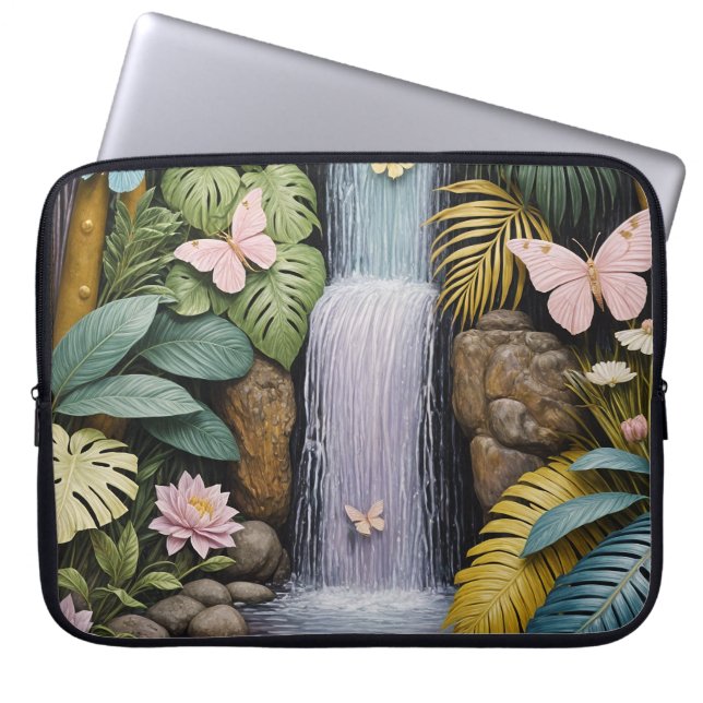 Enchanted Falls Oasis Laptop Fodral (Framsidan)