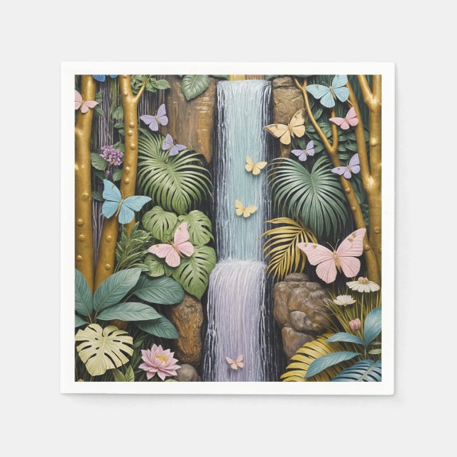Enchanted Falls Oasis Pappersservett (Framsidan)