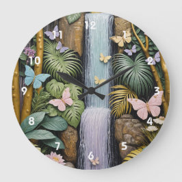 Enchanted Falls Oasis Stor Klocka