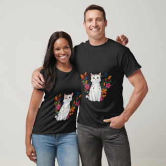 Enchanted Floral Cat T Shirt