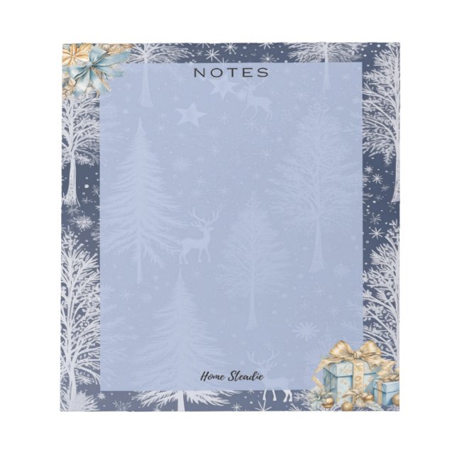 Enchanted Forest Blank Notepad Anteckningsblock (Framsida)