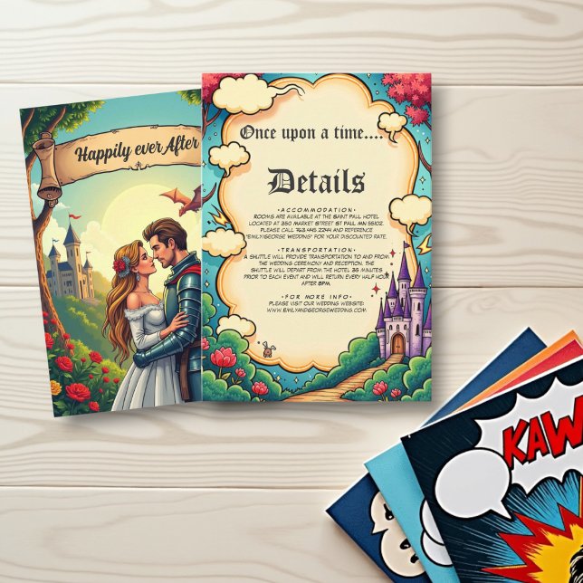 Enchanted Forest Castle Woodland Fairytale Bröllop Tilläggskort (Skapare uppladdad)