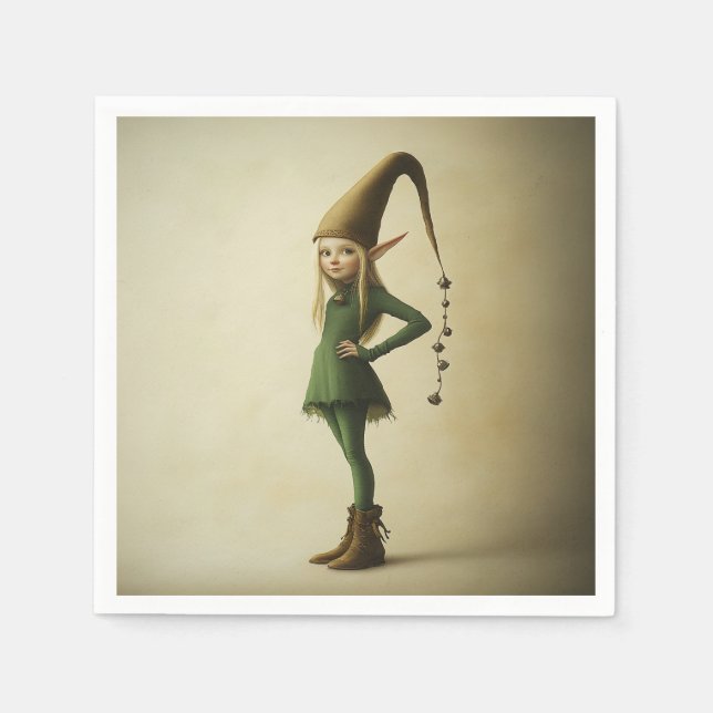 Enchanted Forest Elf Pappersservett (Framsidan)
