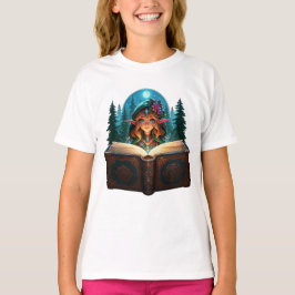 "Enchanted Forest Elf Reading Grimoire" T Shirt