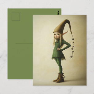 Enchanted Forest Elf Vykort