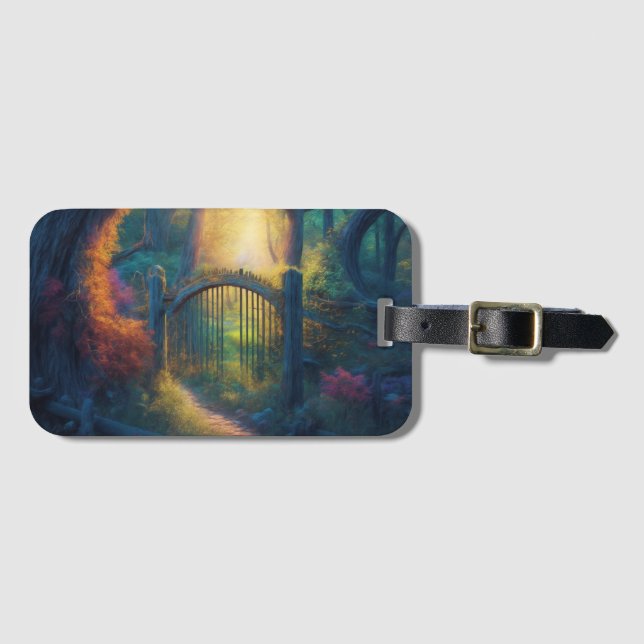 Enchanted Forest Garden | Digital konst Bagagebricka (Framsida horisontal)