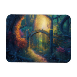 Enchanted Forest Garden Digital konst Magnet