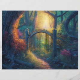 Enchanted Forest Garden | Skrapbok Papper