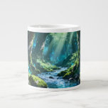 Enchanted Forest Mug Jumbo Mugg<br><div class="desc">Beautiful enchanted forest jumbo mug featuring a dreamy woodland scene with glowing water,  mossy trees,  magical light,  and a peaceful fantasy atmosphere. Perfect for coffee,  tea,  hot chocolate,  and cozy mornings. A lovely gift for nature lovers,  fantasy fans,  and anyone who enjoys calm magical designs.</div>