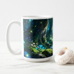 Enchanted Forest Mug Kaffemugg<br><div class="desc">Beautiful enchanted forest mug featuring a dreamy woodland scene with glowing water,  mossy trees,  magical light,  and a peaceful fantasy atmosphere. Perfect for coffee,  tea,  hot chocolate,  and cozy mornings. A lovely gift for nature lovers,  fantasy fans,  and anyone who enjoys calm magical designs.</div>