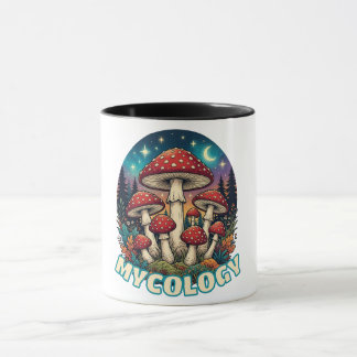 Enchanted Forest Mushroom Art Mugg