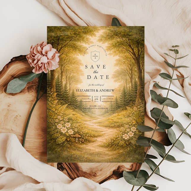 Enchanted Forest Path Wedding Spara Datumet (Skapare uppladdad)