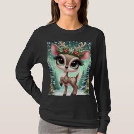 Enchanted Forest Reindeer Princess T Shirt