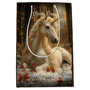 Enchanted Forest Unicorn Castle Fairytale Snö