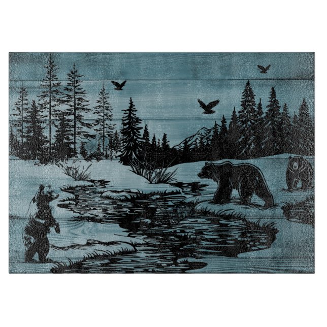 Enchanted Forest Wildlife Cutting Board (Framsidan)