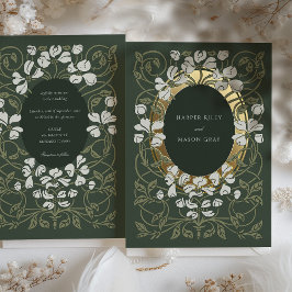 Enchanted Garden Art nouveau Bröllop