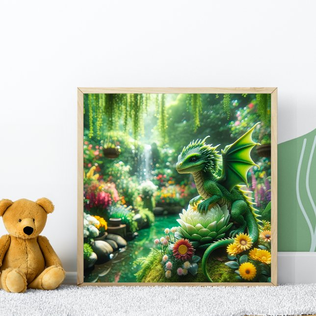 Enchanted Garden Dragon Poster (Skapare uppladdad)
