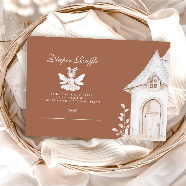 Enchanted Garden Fairy Wildblomdiapper Raffle Tilläggskort (Skapare uppladdad)